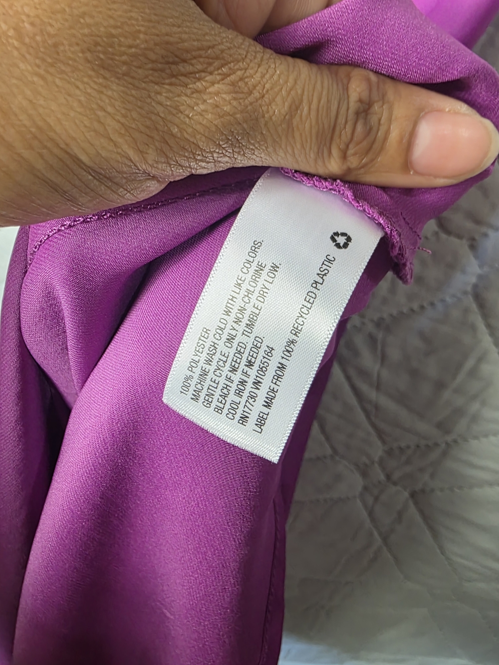 A New Day Purple Maxi Slip Spaguetti Strap Dress Sz XS Satin - Picture 2 of 9
